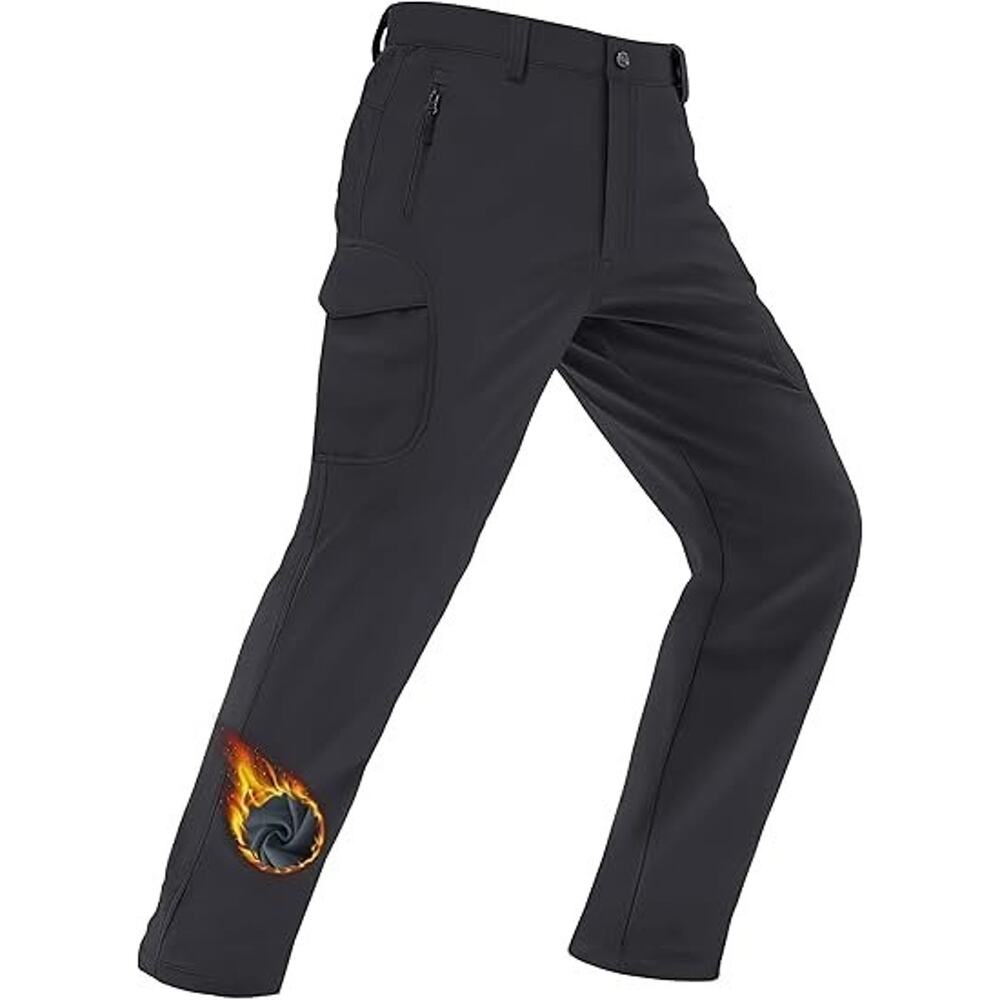 Mens Snow Ski Pants Winter Hiking Fleece Lined Windproof Snowboard Outdoor SZ 32